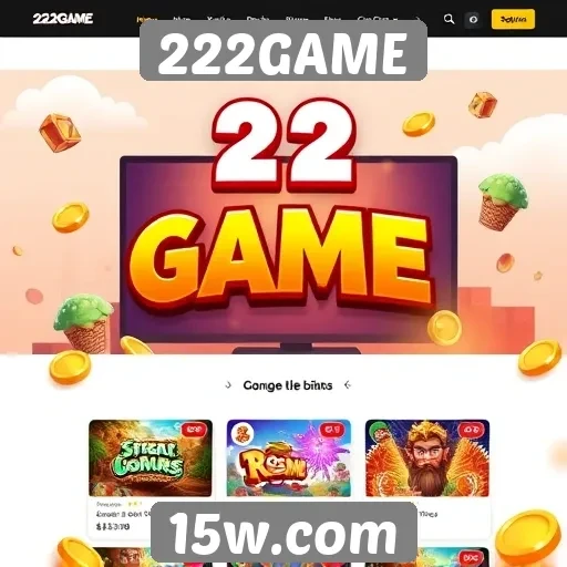 Tendências de design no site 222GAME