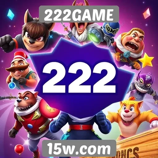Oferta diversificada de jogos no site 222GAME